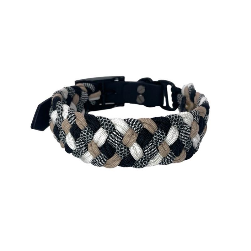Robuste Hundeleine aus Paracord, ideal für Outdoor-Aktivitäten, mit rutschfestem Griff und verstellbarer Länge für optimalen Komfort und Sicherheit.